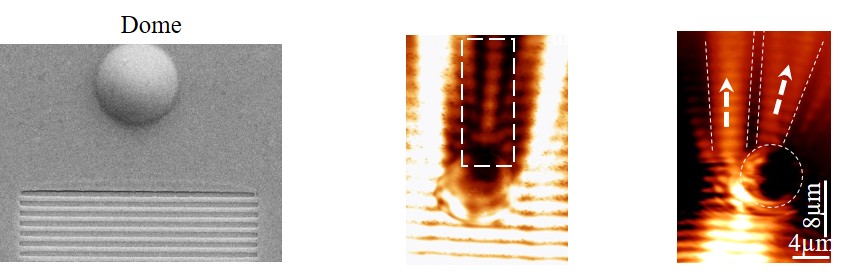 Curved space plasmonics